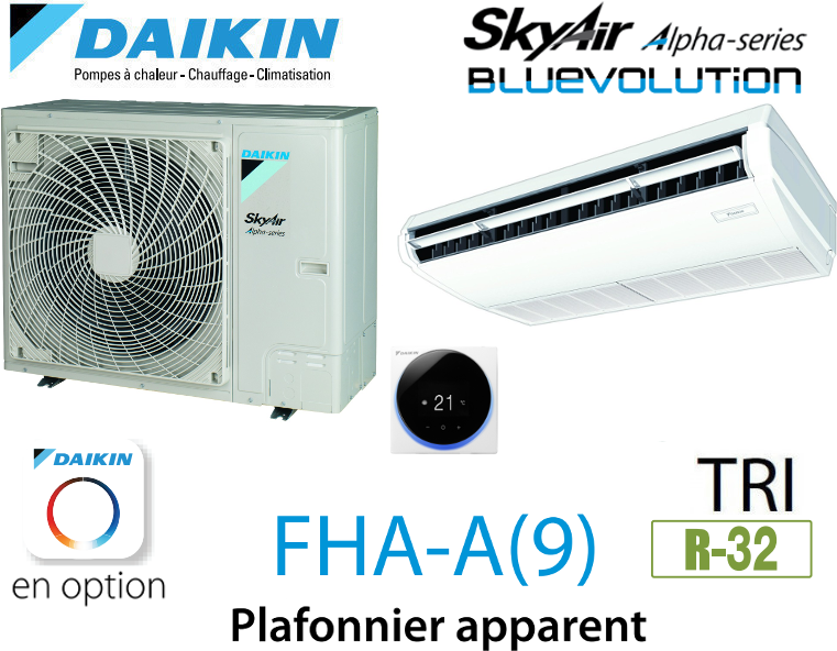 Notice d'utilisation, manuel d'utilisation et mode d'emploi Daikin Plafonnier apparent Alpha FHA71A9 triphasé   