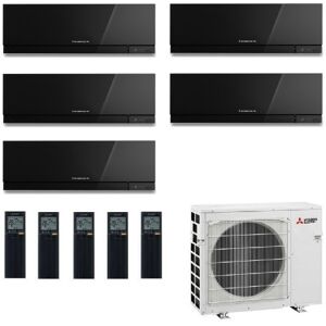 Mitsubishi Penta Split 9+9+9+9+9 Nero MXZ-5F102VF Condizionatore Kirigamine ZEN 2.5+2.5+2.5+2.5+2.5 kW R-32 WiFi