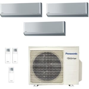 Panasonic Trial Split 12+12+12 CU-3Z68TBE CS-XZ35ZKEW CS-XZ35ZKEW CS-XZ35ZKEW Condizionatore 3.5+3.5+3.5 kW XZ Etherea Argento