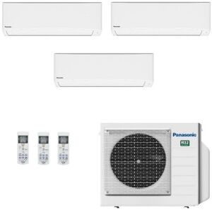 Panasonic Trial Split 9+9+12 CU-3Z52TBE CS-TZ25ZKEW CS-TZ25ZKEW CS-TZ35ZKEW Condizionatore 2.5+2.5+3.5 kW TZ Compatta Bianco