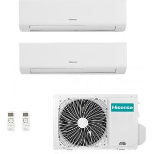 Hisense Climatizzatore Dual Split Energy Ultra 7000+7000 Btu 2AMW42U4RGC KE20MR01G KE20MR01G Bianco R-32 WiFi 2.0+2.0 kW