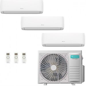 Hisense Climatizzatore Trial Split Hi Comfort 9+9+12 Btu 3AMW72U4RJC CF25YR04G CF25YR04G CF35MR04G R-32 WiFi 2.5+2.5+3.5 kW