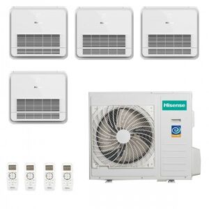 Hisense Quadri Split Pavimento 12+12+12+12 4AMW105U4RAA AKT35UR4RK8 AKT35UR4RK8 AKT35UR4RK8 AKT35UR4RK8 Climatizzatore