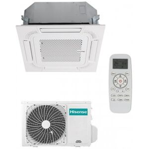 Hisense Mono Split Cassetta 60x60 12000 Btu ACT35UR4RCC8 AUW35U4RS8 Turbo Climatizzatore Monofase 220 v R-32 WiFi Opz