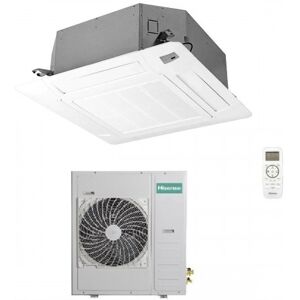 Hisense Mono Split Cassetta 90x90 47600 Btu AUC140UR4RKC8 AUW140U6RN8-T Turbo Climatizzatore Trifase 380 v R-32 WiFi Opz