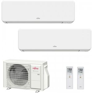 Fujitsu Dual Split KG WiFi 7+12 Btu AOYG18KBTA2 ASYG07KGTF ASYG12KGTF Condizionatore Parete R-32 2.0+3.5 kW Bianco Inverter