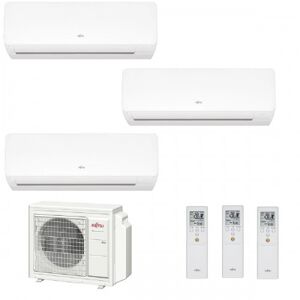 Fujitsu Trial Split KM WiFi 7+12+12 AOYG24KBTA3 ASYG07KMCF ASYG12KMCF ASYG12KMCF Condizionatore Bianco R-32 Inverter