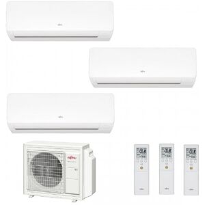 Fujitsu Trial Split KM WiFi 9+9+12 AOYG30KBTA4 ASYG09KMCF ASYG09KMCF ASYG12KMCF Condizionatore Bianco R-32 Inverter