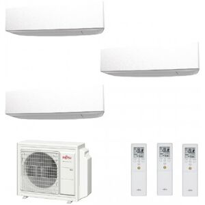 Fujitsu Trial Split KE WiFi 7+7+9 AOYG18KBTA3 ASYG07KETF ASYG07KETF ASYG09KETF Condizionatore Bianco R-32 Inverter