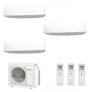 Fujitsu Trial Split KE WiFi 7+9+15 AOYG30KBTA4 ASYG07KETF ASYG09KETF ASYG14KETF Condizionatore Bianco R-32 Inverter