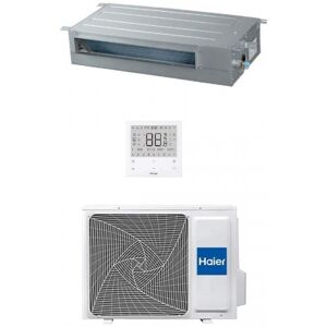 Haier Mono Split 9000 Btu Canalizzato Slim Bassa Prevalenza 2.5 kW AD25S2SS1FA(H) 1U25S2SM1FA Condizionatore WiFi R-32