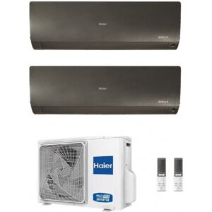 Haier Dual Split 12+15 Btu Flexis Plus Nero WiFi 3.5+4.2 kW 2U50S2SM1FA-3 AS35S2SF1FA-MB3 AS42S2SF1FA-MB3 Condizionatore R-32