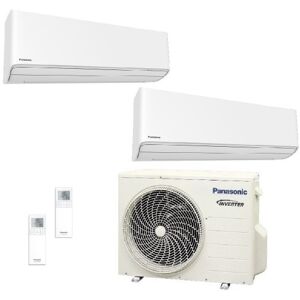 Panasonic Dual Split 7+9 CU-2Z50TBE CS-Z20ZKEW CS-Z25ZKEW Condizionatore 2.0+2.5 kW Serie Z Etherea Bianco WiFi R-32