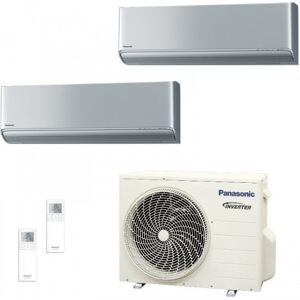 Panasonic Dual Split 9+12 CU-2Z41TBE CS-XZ25ZKEW CS-XZ35ZKEW Condizionatore 2.5+3.5 kW Serie XZ Etherea Argento WiFi R-32