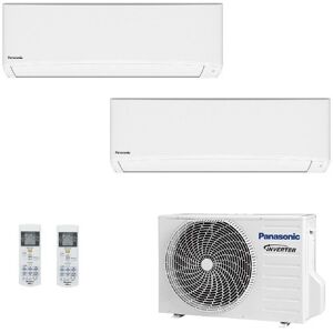 Panasonic Dual Split 5+12 CU-2Z41TBE CS-MTZ16ZKE CS-TZ35ZKEW Condizionatore 1.5+3.5 kW Serie TZ Compatta Bianco WiFi R-32