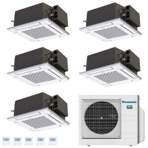 Panasonic Penta Split Cassetta 9+9+9+9+12 CU-5Z90TBE Condizionatore 60 x 60 4 vie 2.5+2.5+2.5+2.5+3.5 kW R-32