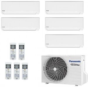 Panasonic Penta Split 7+7+7+7+12 CU-5Z90TBE Parete Serie TZ Compatta WiFi Condizionatore 2.0+2.0+2.0+2.0+3.5 kW Bianco