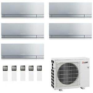 Mitsubishi Penta Split 9+9+9+9+12 Argento MXZ-5F102VF2 Condizionatore Kirigamine ZEN 2.5+2.5+2.5+2.5+3.5 kW R-32 WiFi