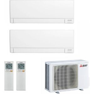 Mitsubishi Dual Split 7000+15000 Btu MXZ-2F53VF4 MSZ-AY20VGKP MSZ-AY42VGKP Condizionatore Bianco MSZ-AY WiFi R-32