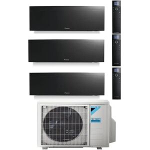 Condizionatore Daikin Emura Black Trial Split 12000+12000+12000 Btu Inverter R32 3Mxm68 A++ Wifi (3MXM68 12+12+12)