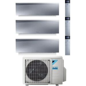 Condizionatore Daikin Emura Silver Trial Split 12000+12000+12000 Btu Inverter R32 3Mxm68 A++ Wifi (3MXM68 12+12+12)