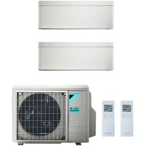 Condizionatore Daikin Stylish Bianco Dual Split 7000+12000 Btu Inverter R32 2Mxm50M A+++/A++ Wifi (STYLISH 2MXM50M 7+12)