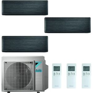 Condizionatore Daikin Stylish New Real Blackwood Trial Split 7000+12000+12000 Btu Inverter R32 3Mxm52N A+++ Wifi (STYLISH 3MXM52N 7+12+12)