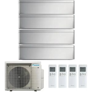 Condizionatore Daikin Stylish Silver Quadri Split 9000+9000+9000+9000 Btu Inverter R32 4Mxm68 A+++ Wifi (4MXM68A 9+9+9+9)