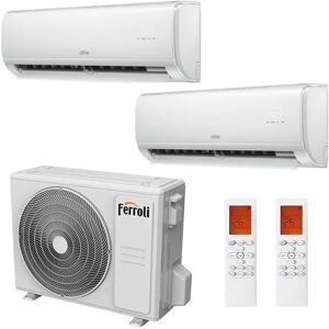 Condizionatore Ferroli Giada S Dual Split 12000+12000 Btu Inverter R32 18-2 A++ Wifi (GIADA S 18-2 12+12)