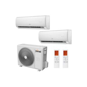 Condizionatore Ferroli Giada S Dual Split 9000+9000 Btu Inverter R32 18-2 A++ Wifi (GIADA S 18-2 9+9)