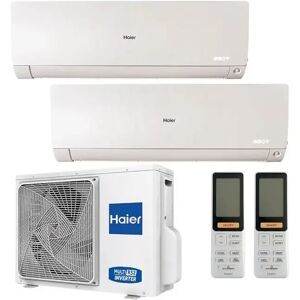 Condizionatore Haier Flexis Plus Dual Split 12000+15000 Btu Inverter R32 2U50S2Sm1Fa A++ Wifi (2U50S2SM1FA 12+15)