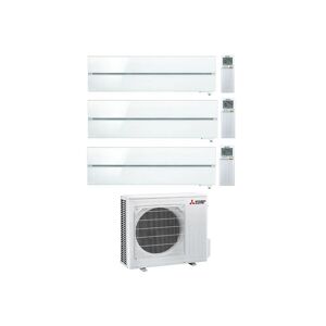 Condizionatore Mitsubishi Kirigamine Style Bianco Trial Split 9000+12000+18000 Btu Inverter R32 Mxz-3F68Vf A++ Wifi (MXZ-3F68VF 9+12+18 LN)