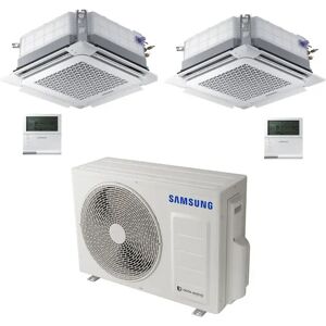 Condizionatore Samsung Cassetta A 4 Vie Mini Windfree 9000+9000 Btu Inverter Aj050Txj2Kg A+++ R32 (AJ050TXJ2KG 9+9)