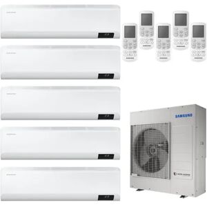 Condizionatore Samsung Cebu Penta Split 7000+7000+12000+12000+12000 Btu Inverter R32 Aj100 A++/A+ Wifi (CEBU AJ100T 7+7+12+12+12)