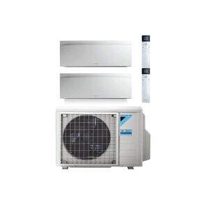 Condizionatore Daikin Emura Bianco Dual Split 7000+12000 Btu Inverter R32 2Mxm50 A+++ Wifi