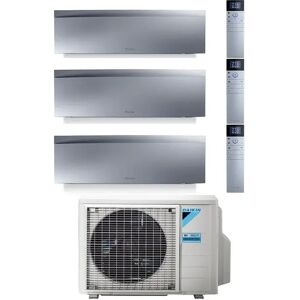 Condizionatore Daikin Emura Silver Trial Split 7000+9000+15000 Btu Inverter R32 3Mxm68 A++ Wifi