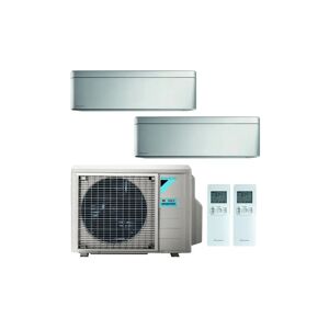 Condizionatore Daikin Stylish New Total Silver Dual Split 7000+12000 Btu Inverter R32 2Mxm40M A++/A++ Wifi