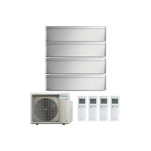 Condizionatore Daikin Stylish Silver Quadri Split 9000+9000+9000+9000 Btu Inverter R32 4Mxm68 A+++ Wifi