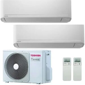 Condizionatore Toshiba New Seiya Dual Split 13000+13000 Btu Inverter R32 Ras-2M18U2Avg A++