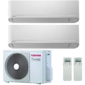 Condizionatore Toshiba New Seiya Dual Split 7000+13000 Btu Inverter R32 Ras-2M14U2Avg A++