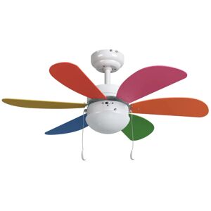 Inspire Ventilatore da soffitto Maldives, multicolore, D. 76 cm