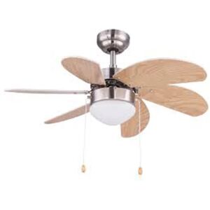 Leroy Merlin Ventilatore da soffitto Rivaldo, rovere, D. 78 cm