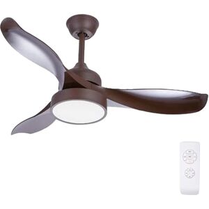 Leroy Merlin Ventilatore da soffitto Ramona, marrone, Ø 114 cm IP20