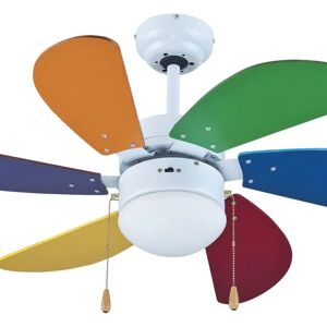 Zephir Ventilatore da soffitto Periugia, multicolore, D. 92 cm