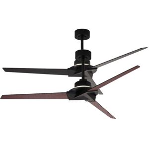 MANTRA Ventilatore da soffitto BRISA MINI, nero, Ø 150 cm, CCT, dimmerabile,  IP44