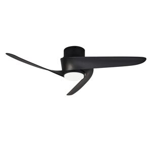 MANTRA Ventilatore da soffitto ISLAND, nero, Ø 102 cm, CCT, dimmerabile,  IP20