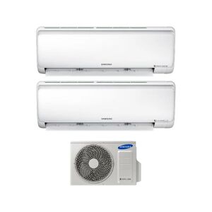 Samsung AR09+09NXFPEWQN+AJ040NCJ2EG/EU - Condizionatore Dual Split Inverter 9000 + 9000 Btu /h con Pompa di Calore Classe A++/A+ Gas R32