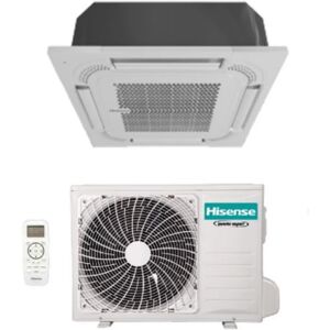 Hisense Climatizzatore Condizionatore  a Cassetta 18000 Btu ACT52UR4RCA4 R-32 Wi-Fi Optional con Telecomando e Pannello Incluso - Novità