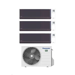 Panasonic Climatizzatore Trial Split Serie Etherea Dark 9+9+12 con CU-3Z68TBE Inverter R-32 Wi-Fi Classe A++