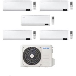 Samsung Climatizzatore Penta Split Cebu 9+9+9+9+24 con AJ100TXJ5KG/EU Inverter Wi-Fi Classe A++